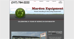 Desktop Screenshot of mardonequipment.net
